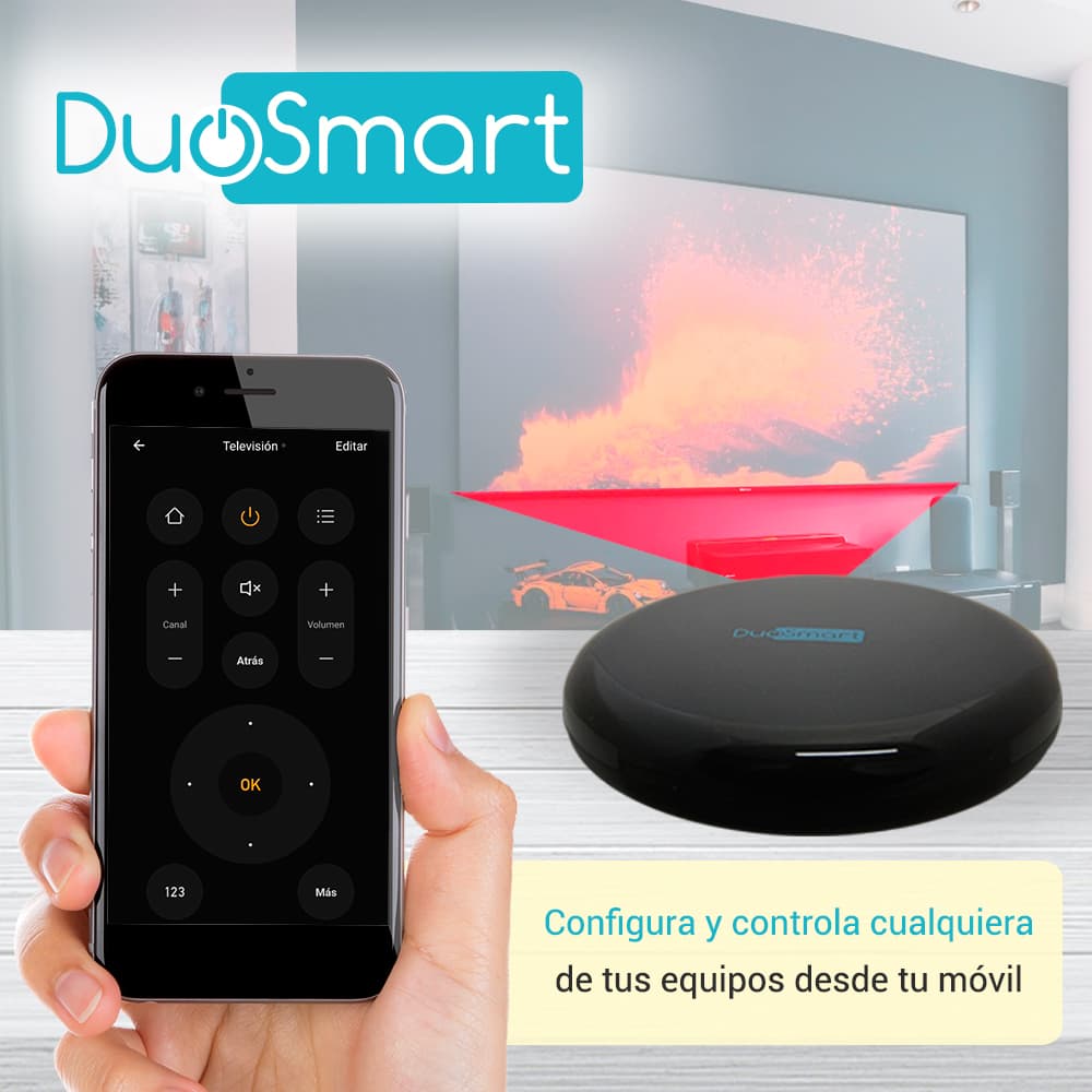 MODULO IR WIFI DUOSMART L10 CONTROLA EQUIPOS QUE USEN CONTROL REMOTO INFRARROJO CON FUNCION DE APRENDIZAJE DE CODIGOS COMPATIBLE CON APP DUOSMART - Miniatura 5