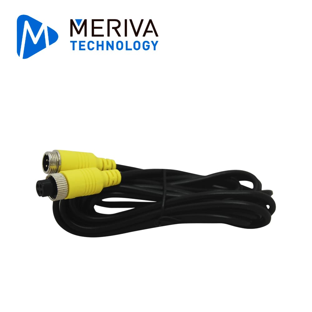 CABLE DIN DE AVIACION SERIE ECO MERIVA TECHNOLOGY MBCE30  / 4 PINES / 3 METROS / COMPATIBLE CON CAMARAS AHD - Miniatura 2