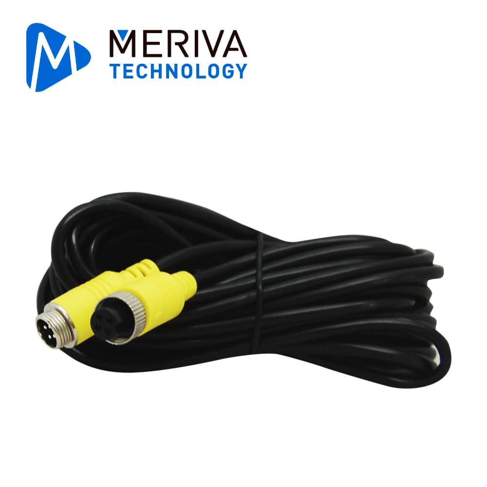CABLE DIN DE AVIACION SERIE ECO MERIVA TECHNOLOGY MBCE50 / 4 PINES / 5 METROS / COMPATIBLE CON CAMARAS AHD - Miniatura 2
