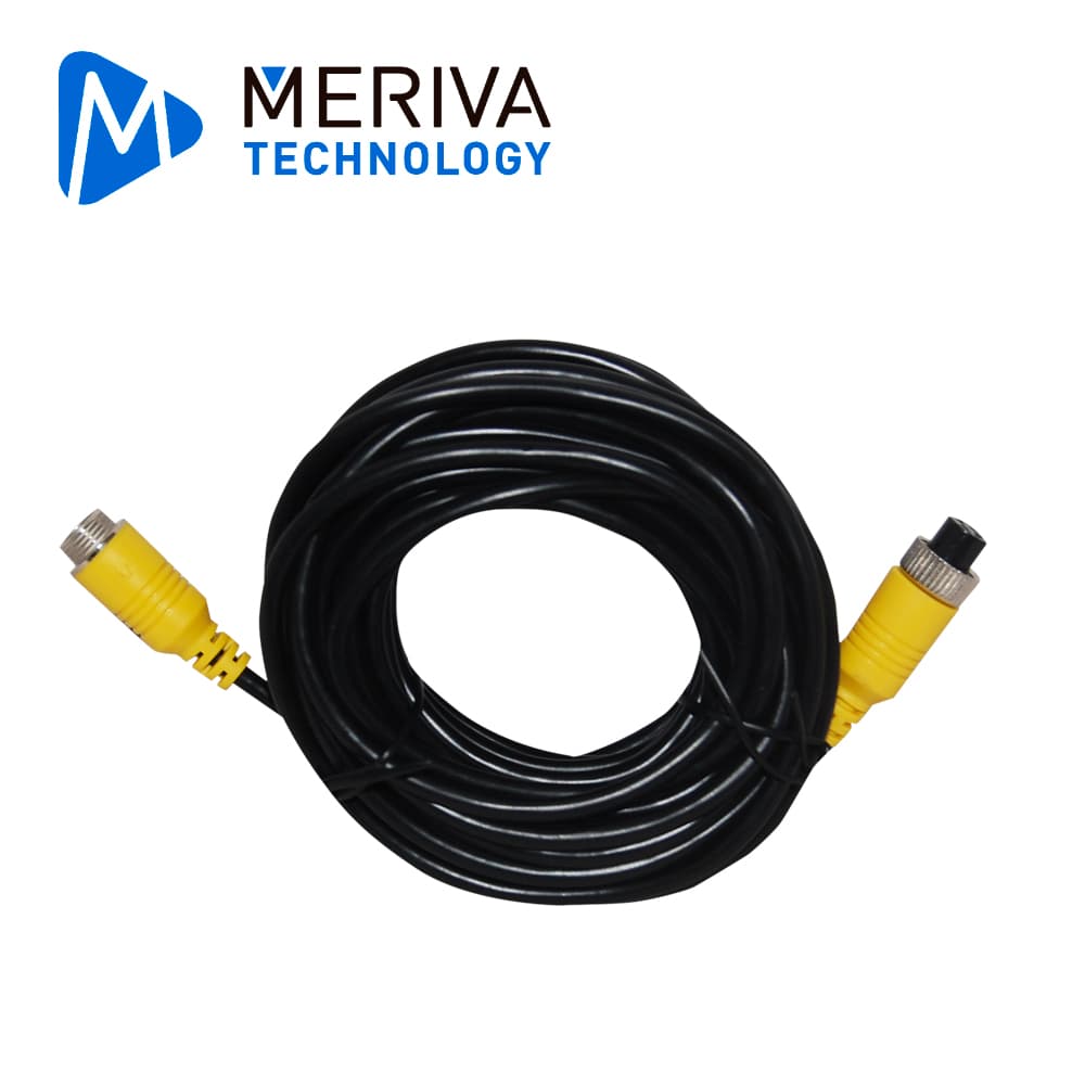 CABLE DIN DE AVIACION SERIE ECO MERIVA TECHNOLOGY MBCE70 / 4 PINES / 7 METROS / COMPATIBLE CON CAMARAS AHD - Miniatura 2