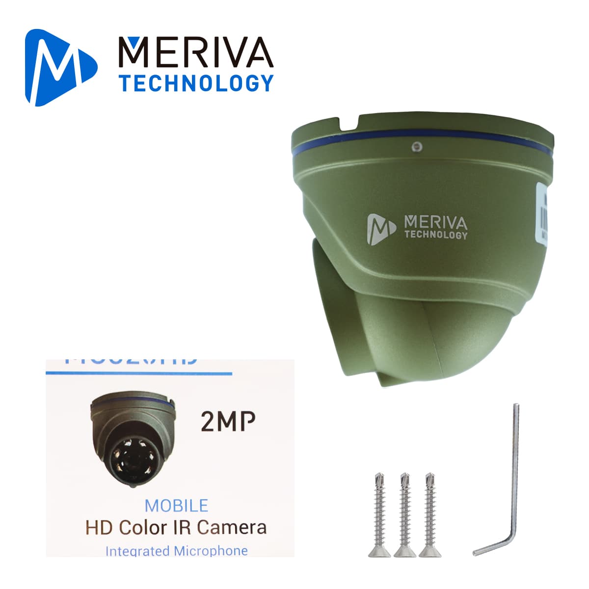 CAMARA DOMO AHD MERIVA TECHNOLOGY MC320HD / 2MP / 2.8MM / 5M IR / IP54 / CONECTOR DIN 4 PINES / 12 VCD / INTERIOR / MICROFONO INTEGRADO - Miniatura 5