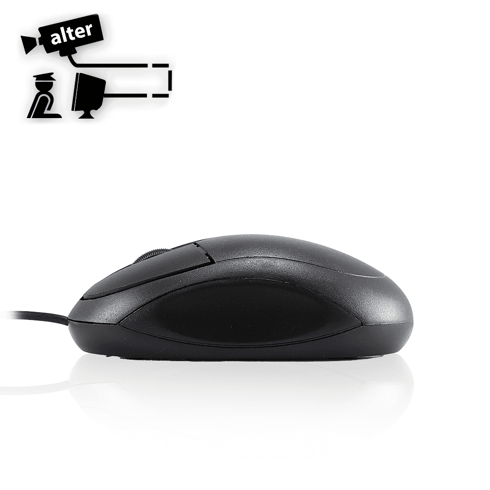 MOUSE NEGRO ALAMBRICO - Miniatura 3