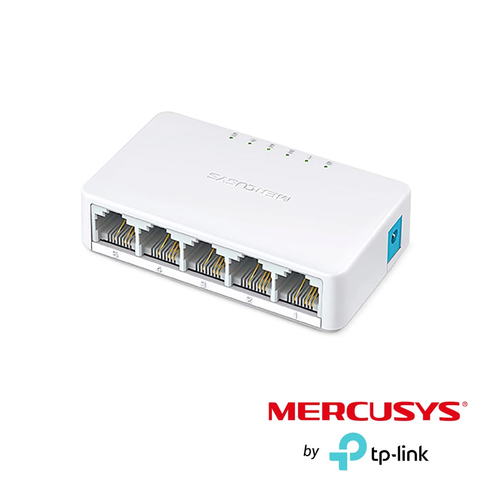 SWITCH DE ESCRITORIO MERCUSYS MS105 DE 5 PUERTOS 10/100 MBPS - Miniatura 2
