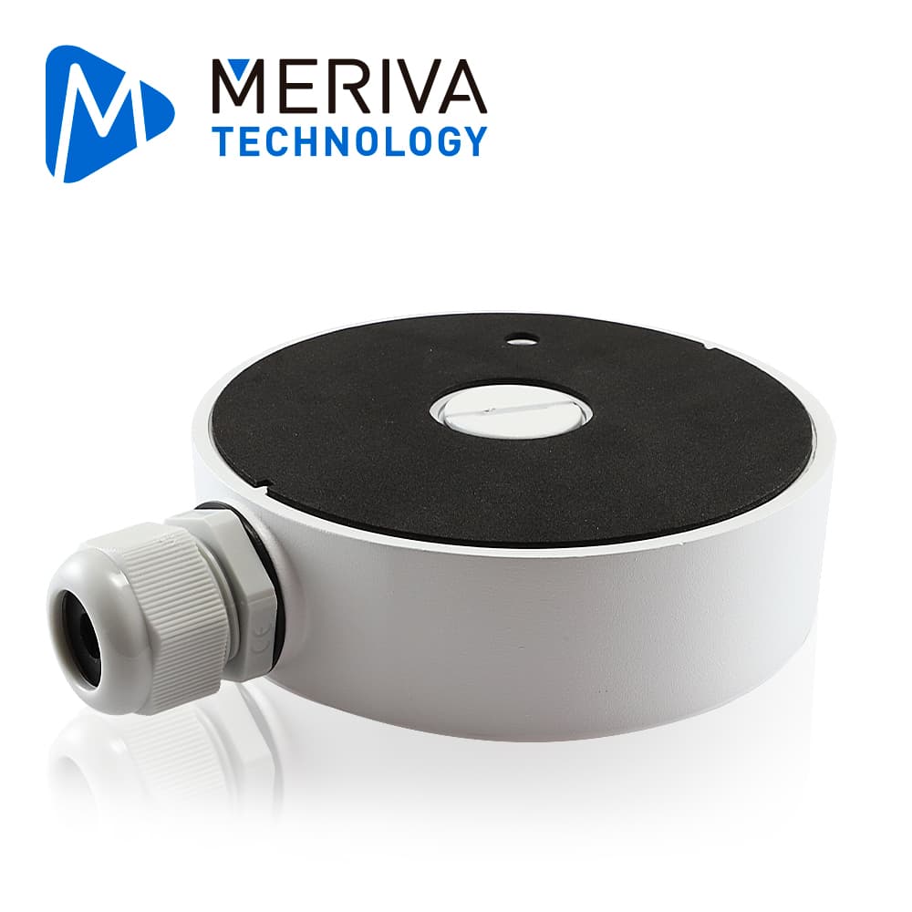 CAJA DE CONEXIONES  REDONDA MERIVA TECHNOLOGY MVA-JB0207 / MONTAJE EN PARED O TECHO / COMPATIBLE CON LAS CAMARAS MVD-EB200ZA / MSC-8314Z / MSC-5311 - Miniatura 3