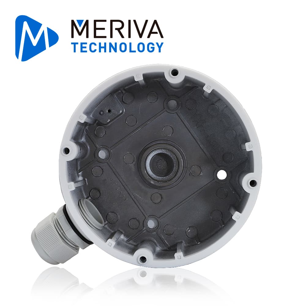 CAJA DE CONEXIONES  REDONDA MERIVA TECHNOLOGY MVA-JB0207 / MONTAJE EN PARED O TECHO / COMPATIBLE CON LAS CAMARAS MVD-EB200ZA / MSC-8314Z / MSC-5311 - Miniatura 4