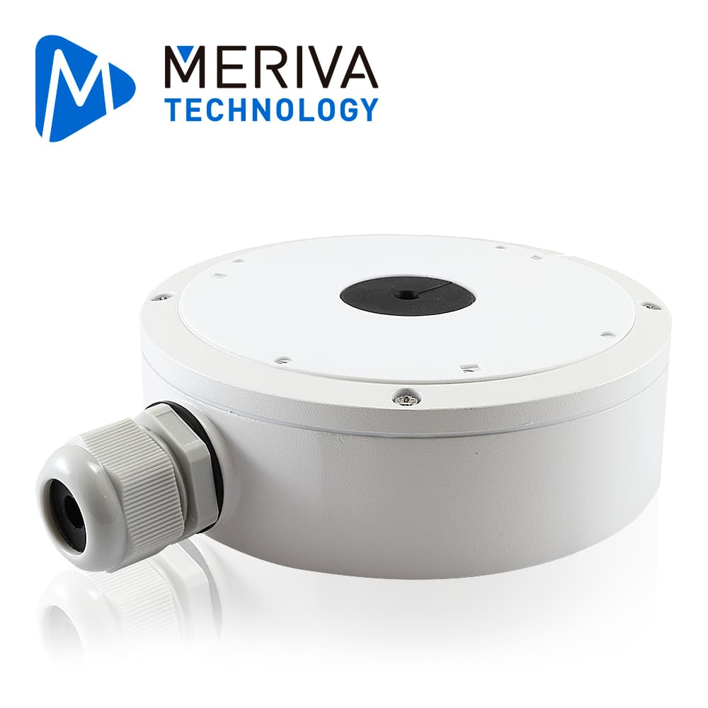 CAJA DE CONEXIONES REDONDA MERIVA TECHNOLOGY MVA-JB0303 /  MONTAJE EN PARED O TECHO / COMPATIBLE CON LA CAMARA MVD-EB600ZA - Miniatura 2