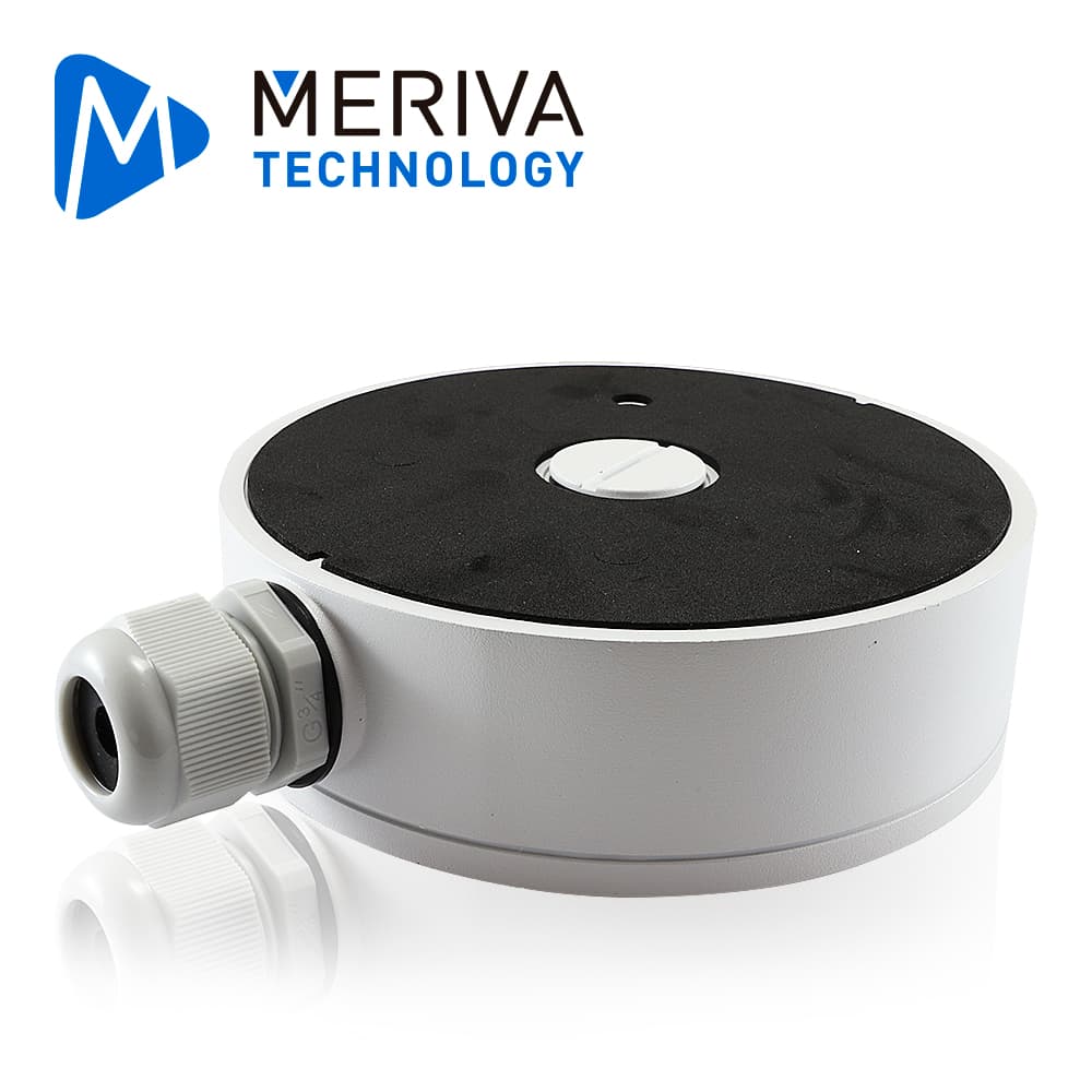 CAJA DE CONEXIONES REDONDA MERIVA TECHNOLOGY MVA-JB0303 /  MONTAJE EN PARED O TECHO / COMPATIBLE CON LA CAMARA MVD-EB600ZA - Miniatura 3