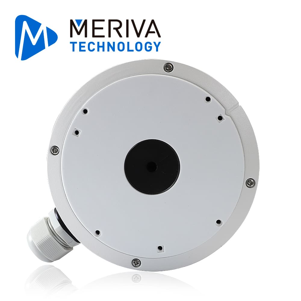 CAJA DE CONEXIONES REDONDA MERIVA TECHNOLOGY MVA-JB0303 /  MONTAJE EN PARED O TECHO / COMPATIBLE CON LA CAMARA MVD-EB600ZA - Miniatura 4