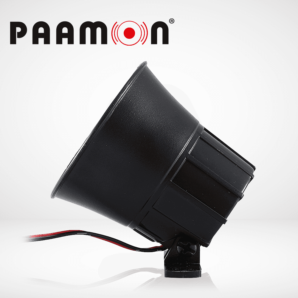 MINI SIRENA PAAMON 15 WATTS PM-SRE108, 1 TONO, USO PARA INTERIOR Y EXTERIOR, MATERIAL PLASTICO ABS, NIVEL DE SONIDO 110DB, VOLTAJE DE OPERACION DE 9-15VDC, COMPATIBLE CON CUALQUIER SISTEMA DE ALARMA. - Miniatura 4