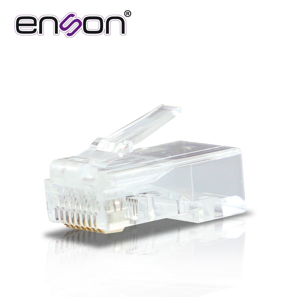 CONECTOR RJ45 PARA CABLE UTP CAT6 ENSON RJ45-CAT6 DE 8 PINES, VELOCIDAD DE HASTA 1000MBPS - Miniatura 2