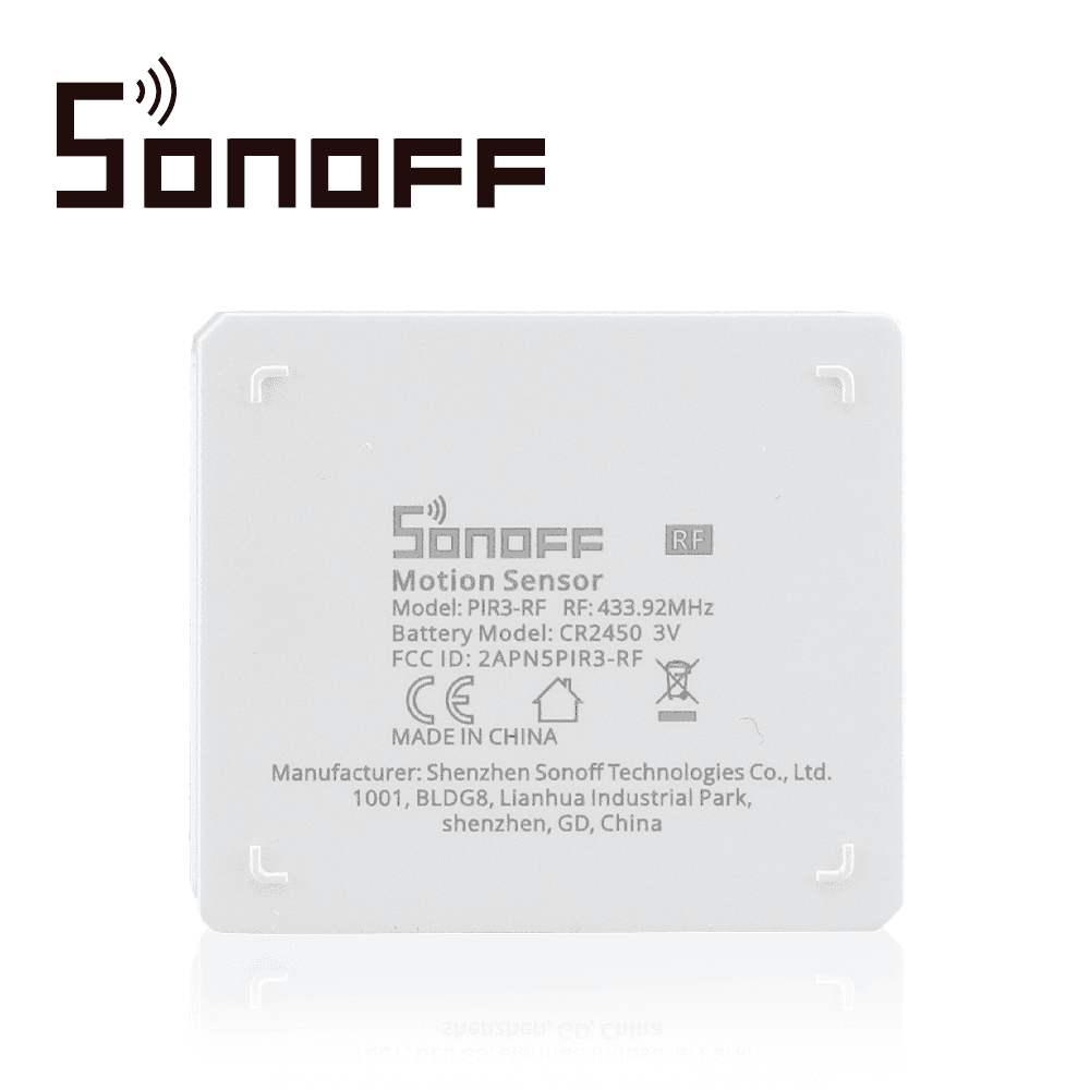 SENSOR DE MOVIMIENTO SONOFF PIR3 RF 433 PARA USO CON DISPOSITIVO SONOFF RF BRIDGE433 PARA PROGRAMAR ESCENAS EN LA APP EWELINK - Miniatura 5