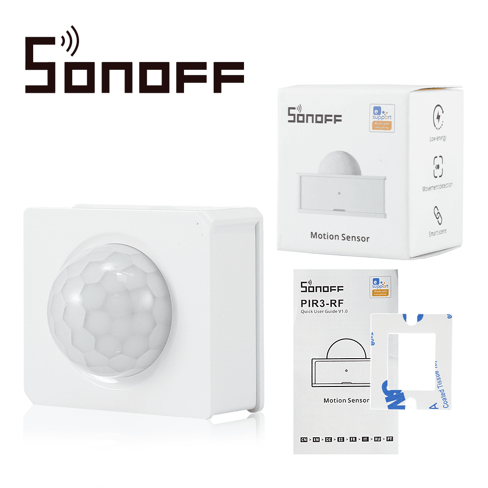 SENSOR DE MOVIMIENTO SONOFF PIR3 RF 433 PARA USO CON DISPOSITIVO SONOFF RF BRIDGE433 PARA PROGRAMAR ESCENAS EN LA APP EWELINK - Miniatura 6