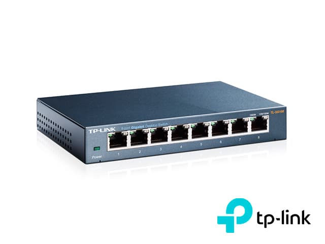 SWITCH NO ADMINISTRABLE TP-LINK TL-SG108/ 8 PUERTOS RJ45 10/100/1000 MBPS/ TECNOLOGIA GREEN ETHERNET AHORRA CONSUMO DE ENERGIA/ CARCASA DE ACERO/ USO ESCRITORIO O MONTAJE EN PARED/ PLUG AND PLAY/ NO SE NECESITA CONFIGURACION/ USO INTERIOR - Miniatura 2