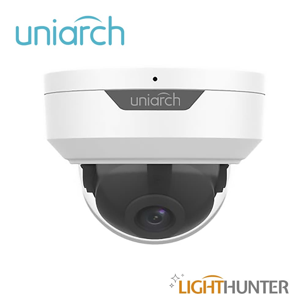 CAMARA ANALOGICA LIGHTHUNTER DOMO  UNIARCH UAC-D122-AF28M / UAC-D122-AF28M-H  / 2MP / AHD/TVI/CVI/CVBS / LENTE FIJO 2.8 MM / 12 VCD / IP67 / IR 20M / DWDR  / MENU OSD / MIC INCLUIDO / DEFOG / 3 AXIS / INTERIOR / EXTERIOR / METALICA - Miniatura 2
