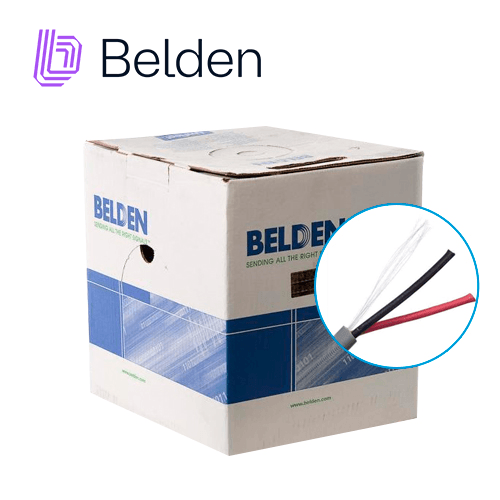 CABLE DE SEGURIDAD Y SONIDO BELDEN 5300UE 008U1000 / INTERIOR / GRIS / 2 CONDUCTORES / 18 AWG / MULTIFILAR / FORRO PVC / CMR / EN CAJA / 1,000 PIES 305 METROS - Miniatura 2
