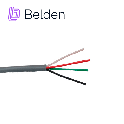 CABLE DE SEGURIDAD Y SONIDO BELDEN 5502UE 008U1000 / INTERIOR / GRIS / 4 CONDUCTORES / 22 AWG / MULTIFILAR / FORRO PVC / CMR / EN CAJA / 1,000 PIES 305 METROS - Miniatura 3