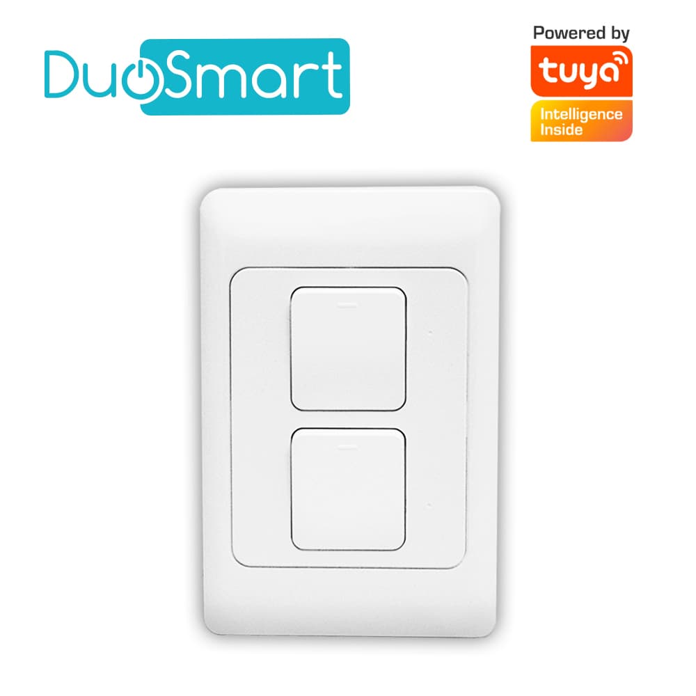 SWITCH APAGADOR WIFI 2.4 GHZ DUOSMART A20  DE 2 UNIDADES COMPATIBLE CON ALEXA Y GOOGLE HOME CON TEMPORIZADORES COMPATIBLE CON APP DUOSMART - Miniatura 2