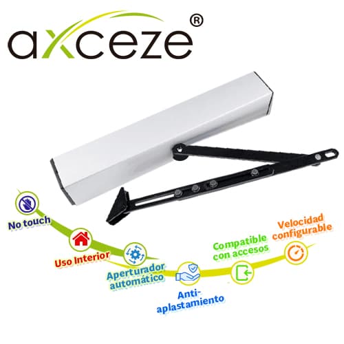BARRA DE EMPUJE APERTURADOR DE PUERTA BATIENTE AXCEZE MODELO AX-PUSHBAR IDEAL PARA PUERTAS DE METAL O MADERA CON MARCO CON APERTURA HACIA AFUERA - Miniatura 2