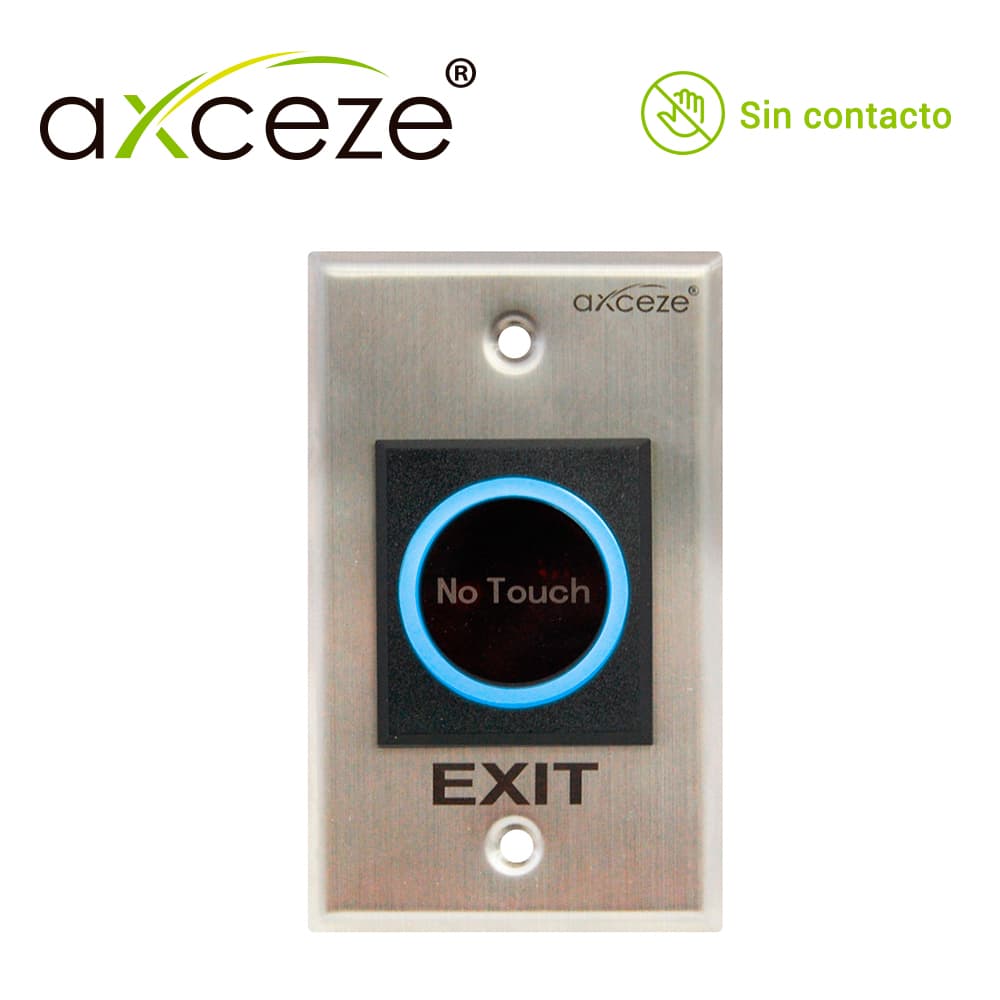 BOTON SIN CONTACTO NO-TOUCH AX-TOUCH1 RELAY INTEGRADO BOTON DE ACTIVACION INMEDIATA CON LED. - Miniatura 2