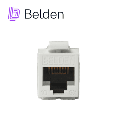 CONECTOR MODULAR JACK CAT6A RJ45 BELDEN AX102282 / KEYCONNECT / INTERIOR / BLANCO / PIEZA - Miniatura 2