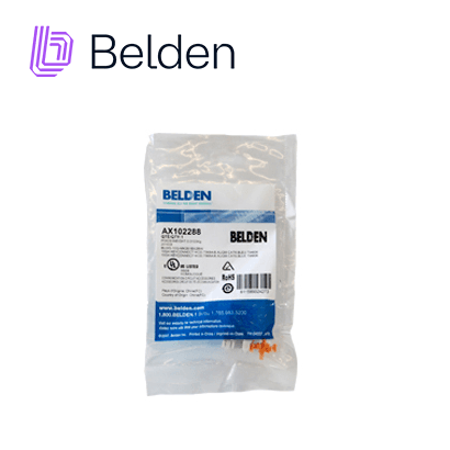 CONECTOR MODULAR JACK CAT6A RJ45 BELDEN AX102288 / KEYCONNECT / INTERIOR / AZUL CLARO / PIEZA - Miniatura 5