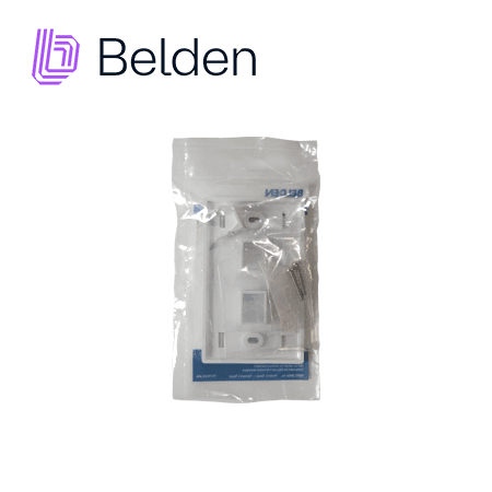 PLACA DE PARED (FACEPLATE) BELDEN AX102655 / INTERIOR / BLANCO / 2 PUERTOS / PIEZA - Miniatura 5