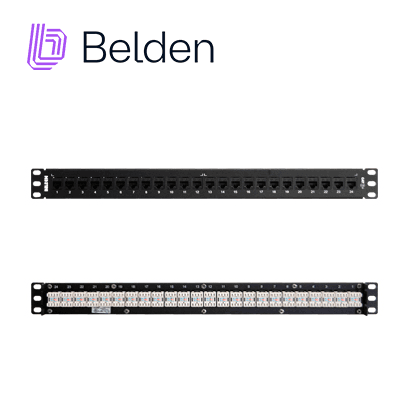 PATCH PANEL KEYCONNECT CAT6+ BELDEN AX103253 / NEGRO / 24 PUERTOS / 1UR / PRECARGADO / PIEZA - Miniatura 5