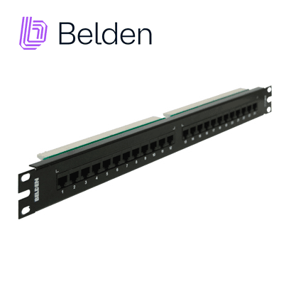 PATCH PANEL BELDEN AX103258 CAT5E 24PTOS 1U PRECARGADO - Miniatura 2