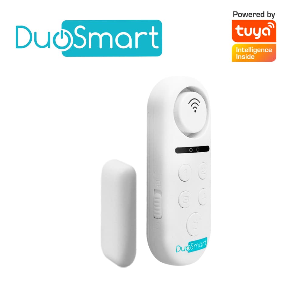 SENSOR MAGNETICO WIFI 2.4 GHZ DUOSMART C60 CON SIRENA INCLUIDA 2 MODOS DE OPERACION 2 SONIDOS DE NOTIFICACION COMPATIBLE CON ESCENAS EN APP Y EN ASISTENTES VIRTUALES ALEXA Y GOOGLE HOME **NO ACEPTA DISPOSITIVOS ADICIONALES** - Miniatura 2