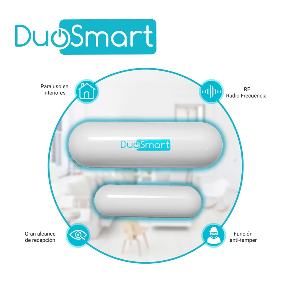 SENSOR MAGNETICO RF SERIE C DUOSMART CDS1 **COMPATIBLE CON PANELES B20 C10 C20 Y C30** - Miniatura 3