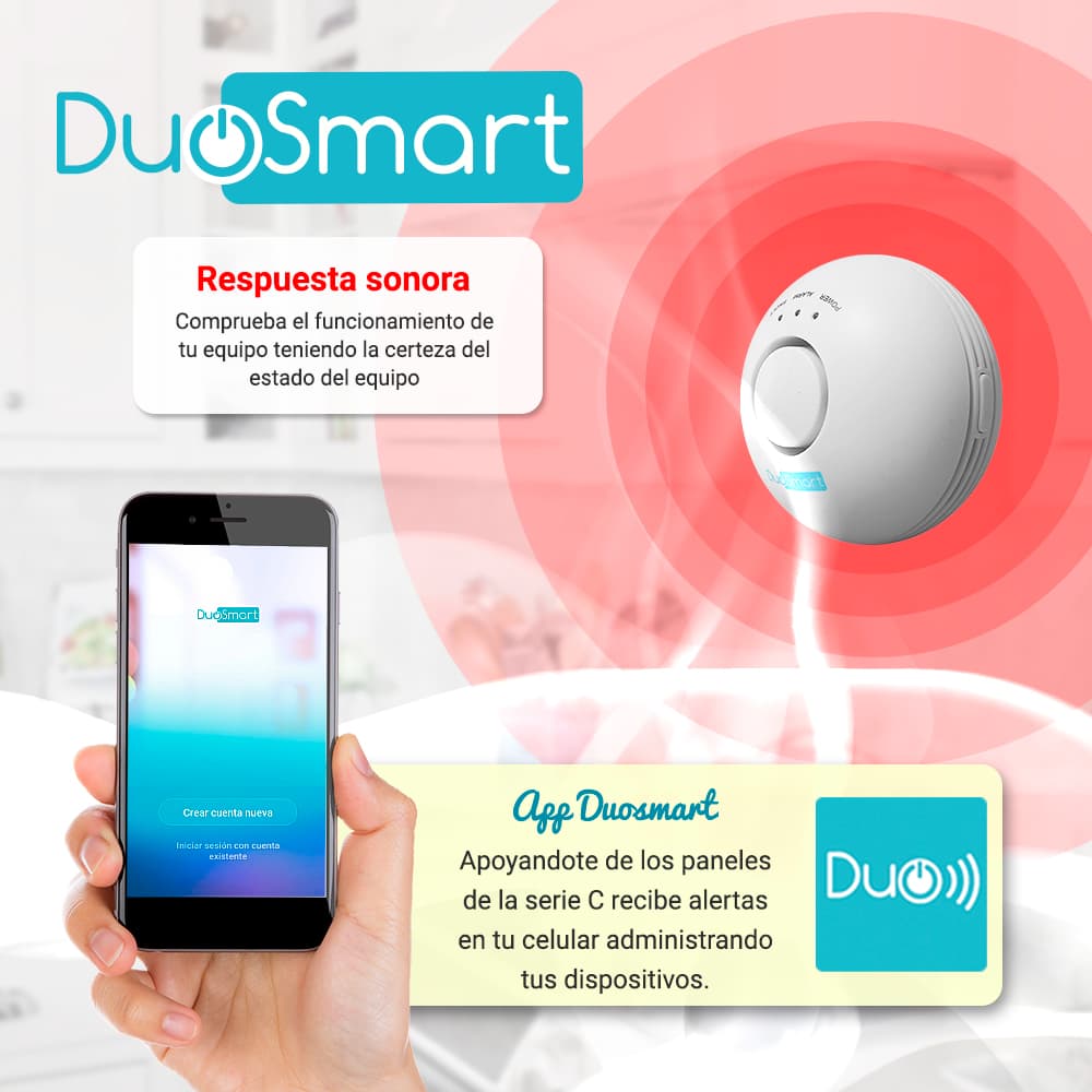 DETECTOR DE GAS RF SERIE C DUOSMART CGD1 **COMPATIBLE CON PANELES B20 C10 C20 Y C30* - Miniatura 4