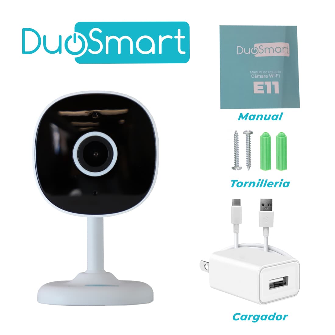 CAMARA INTELIGENTE DUOSMART E11 WIFI 2.4 GHZ PARA INTERIOR DE FACIL COLOCACION CON AUDIO BIDIRECCIONAL FULL HD 3MP COMPATIBLE CON APP DUOSMART SOPORTA MEMORIA MICROSD DE HASTA 128 GB (NO INCLUIDA) - Miniatura 5