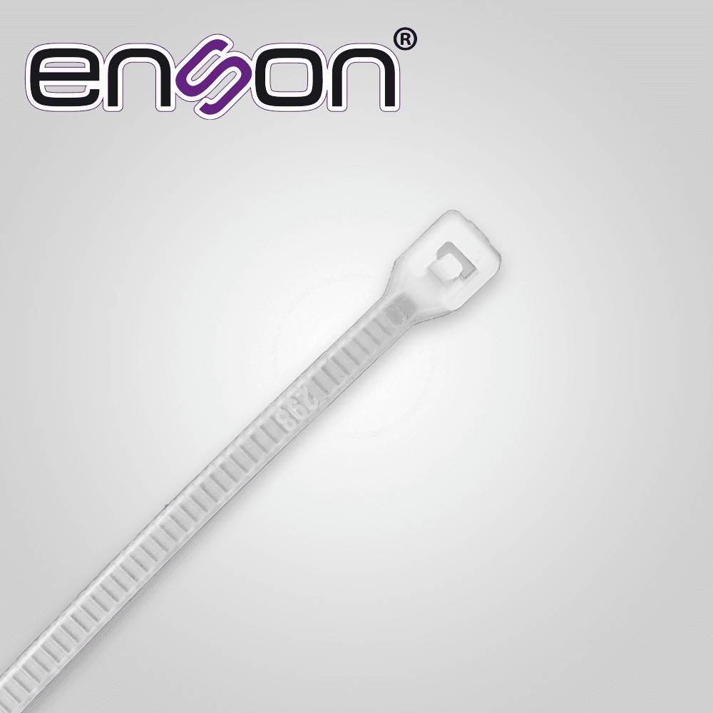CINCHO DE NYLON ENSON ENS-CH100W COLOR NATURAL DE 2.5 X 100MM DE LONGITUD FUERZA DE TENSION DE HASTA 8 KGS - Miniatura 3