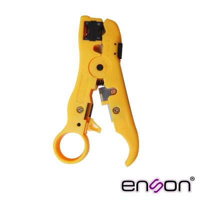 PELADORA DE CABLES ENSON ENS-ST15 CON NAVAJA DE CORTE, PELADO Y DESFUNDADO PARA CABLES COAXIAL,  UTP, ALARMA - Miniatura 2