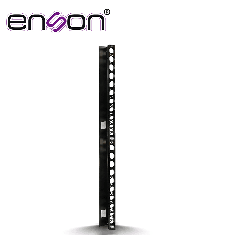 ORGANIZADOR VERTICAL ENSON ENS-VM25U PARA RACK DE 25UR CON VENTANAS DE ACCESO DE CABLEADO FABRICADO EN METAL TAPA REMOVIBLE PARA MEJOR ACCESO - Miniatura 4