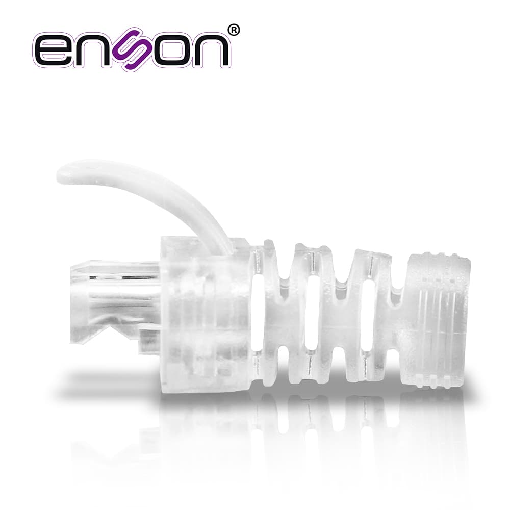 BOTA PARA CABLE UTP ENSON EPRO-BOOT-CL TRANSPARENTE IDEAL PARA EL TERMINADO Y CUIDADO DEL REMATADO, COMPATIBLE CON CAT5E/6/6A Y CON PLUGS ENSON EPRO-PLUG - Miniatura 4