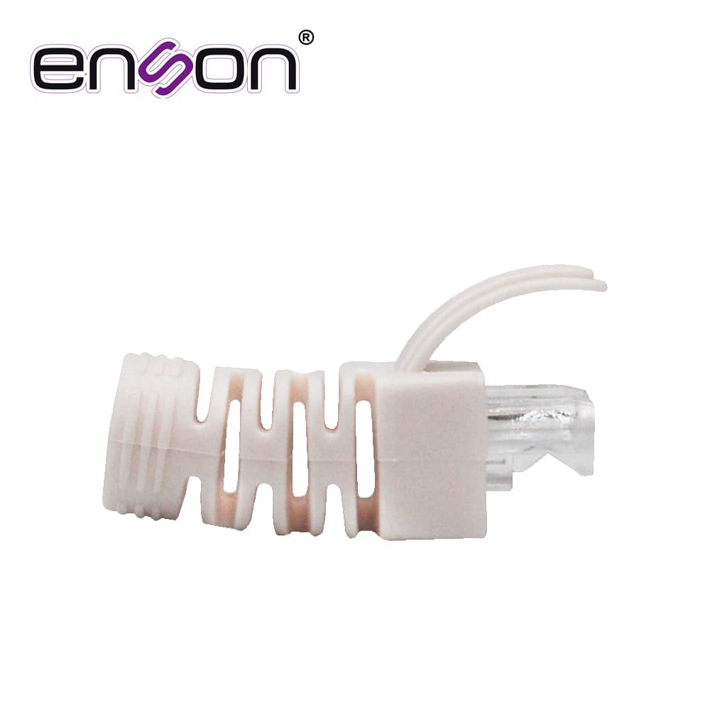 BOTA PARA CABLE UTP ENSON EPRO-BOOT-WH COLOR BLANCO IDEAL PARA EL TERMINADO Y CUIDADO DEL REMATADO, COMPATIBLE CON CAT5E/6/6A Y CON PLUGS ENSON EPRO-PLUG - Miniatura 4