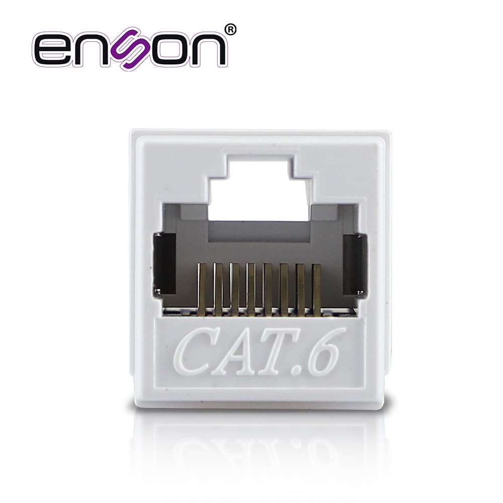COPLE RJ45 ENSON EPRO-COP6 HEMBRA-HEMBRA CAT6 IDEAL PARA UNIR DE DOS SEGMENTOS DE CABLE UTP YA TERMINADOS - Miniatura 3