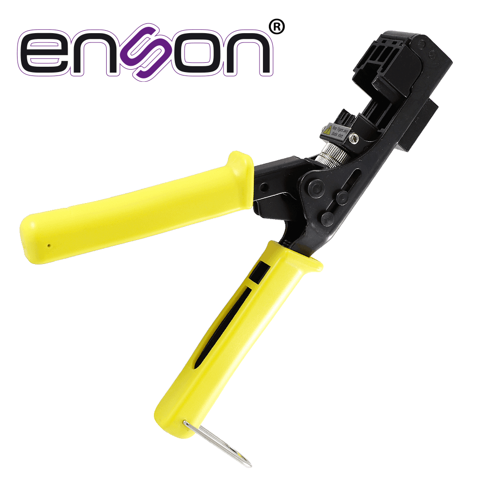 PINZA REMATADORA ENSON EPRO-JACKTOOL SERIE EPRO, DISEÑADA PARA EL REMATADO CON JACK FACIL PONCHADO SERIE EPRO, PONCHA JACKS RJ45, CUENTA CON GUILLOTINA QUE CORTA EL EXCESO DE CABLE UTP, LO CUAL AGILIZA Y AHORRA TIEMPO EN PROYECTOS - Miniatura 3