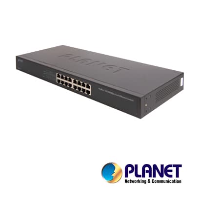 SWITCH NO ADMINISTRABLE / PLANET FNSW-1601 / 16 PUERTOS RJ45 / VELOCIDAD DE TRANSMISION 10/100 MBPS / DIP SWITCH (ESTANDAR, VLAN, CONTROL DE FLUJO, AMPLIAR DISTANCIA) / MONTAJE EN RACK / AUTONEGOCIACION DE PUERTOS / 13W DE CONSUMO. - Miniatura 4