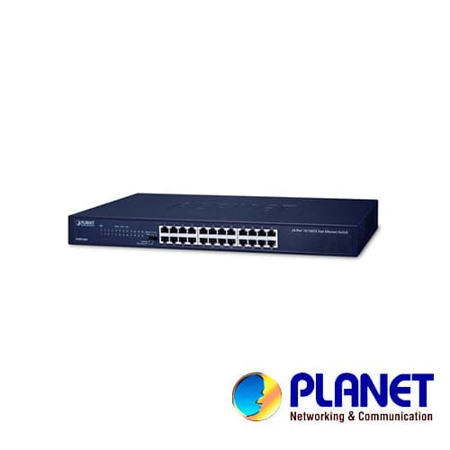 SWITCH PLANET FNSW-2401 NO ADMINISTRABLE / 24 PUERTOS RJ45 VELOCIDAD DE TRANSMISION 10/100 MBPS / TEMPERATURA DE OPERACION 0-50 GRADOS CENTIGRADOS / MONTAJE EN RACK - Miniatura 2