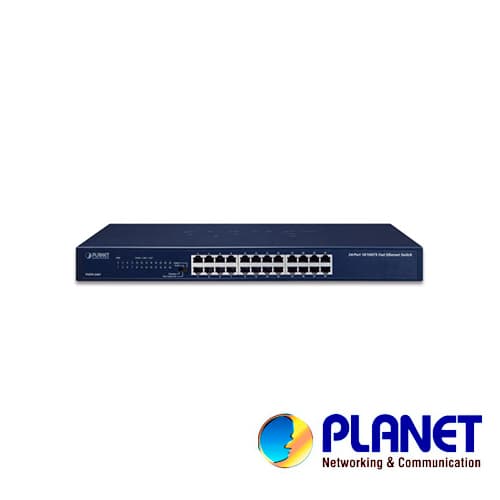 SWITCH PLANET FNSW-2401 NO ADMINISTRABLE / 24 PUERTOS RJ45 VELOCIDAD DE TRANSMISION 10/100 MBPS / TEMPERATURA DE OPERACION 0-50 GRADOS CENTIGRADOS / MONTAJE EN RACK - Miniatura 3