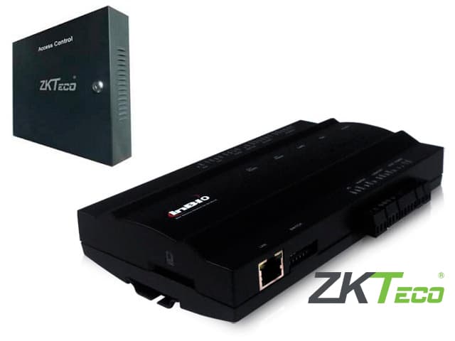 PANEL DE CONTROL DE ACCESO AVANZADO ZKTECO INBIO160BOX KIT GABINETE Y FUENTE 1PUERTAS/2LECTORAS/3000HUELLAS/30,000TARJETAS/100,000REGISTROS TCPIP/RS485/, COMPATIBLE CON LECTORAS SERIE KR Y FR  SOFTWARE COMPATIBLE ZKBIO CVACCESS SIN COSTO - Miniatura 2