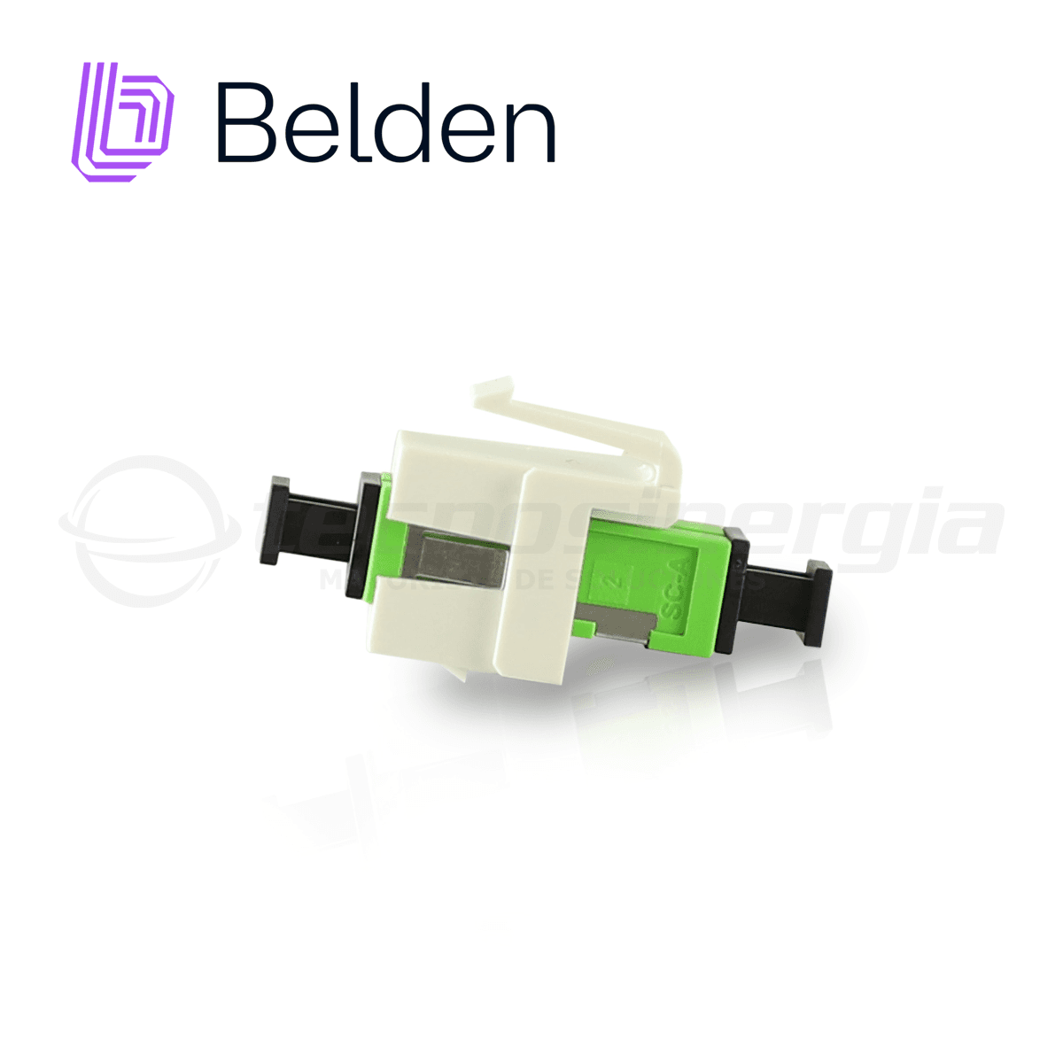 MODULO DE FIBRA AX105374-EW BELDEN KEYCONNECT SC APC SIMPLEX (VERDE) - Miniatura 2