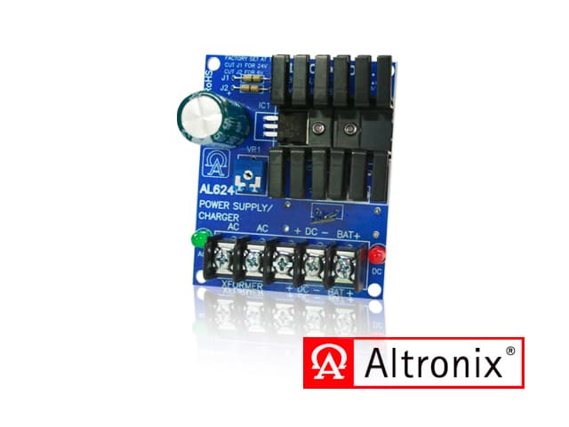 FUENTE DE ALIMENTACION/CARGADOR ALTRONIX AL624 CONVIERTE UNA ENTRADA DE AC DE BAJO VOLTAJE EN UNA SALIDA DE 6VDC, 12VDC O 24VDC. ESTA FUENTE DE ALIMENTACION DE USO GENERAL TIENE UNA AMPLIA GAMA DE APLICACIONES PARA CONTROL DE ACCESO, SEGURIDAD Y ACCE - Miniatura 2