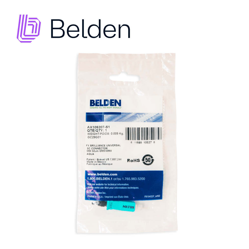 CONECTOR FIBRA BELDEN AX105207-S1 SC MULTIMODO OM3 - Miniatura 5