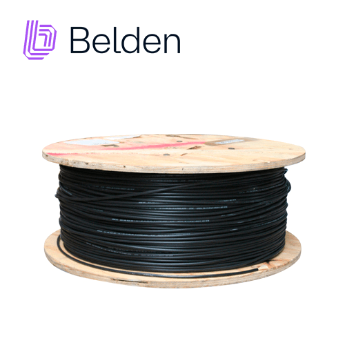 FIBRA OPTICA BELDEN FD3D006R9 / INTERIOR/EXTERIOR / NEGRO / OM3 / 6 HILOS / FORRO PVC / OFNR / BOBINA / 1,640 PIES 500 METROS - Miniatura 2