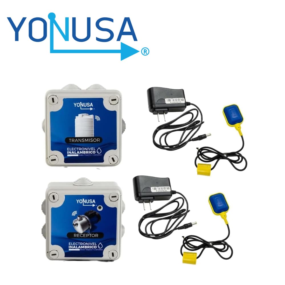 ELECTRONIVEL INALAMBRICO / TRASMISION DE HASTA 1KM / YONUSA ?B09HT1652H / ALIMENTACION IN 127-220 VCA OUT 12 VCD / FRECUENCIA 915 MHZ / POTENCIA DE TRANSMISION 20 DBM / IDEAL PARA BOMBAS DE HASTA 1HP - Miniatura 3