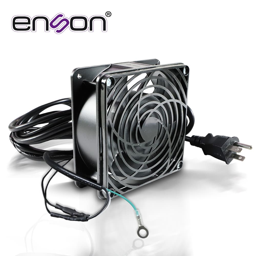 VENTILADOR ENSON 120 X 120 MM 110VCA CON CABLE Y CLAVIJA PARA GABINETES ENSON Y OTRAS MARCAS - Miniatura 2