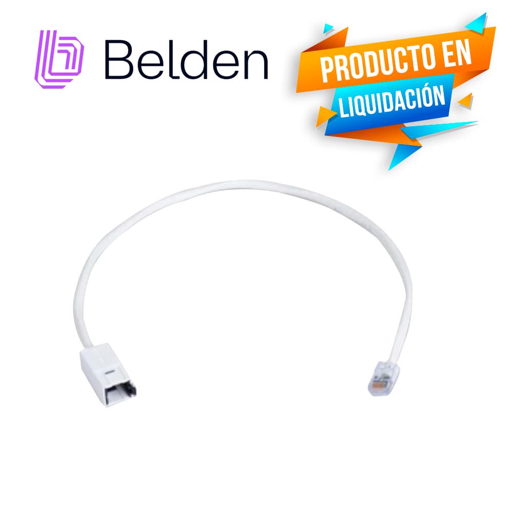 REVCONNECT FLEXPLUG CAT 6 BELDEN RV6FFPUEW18-S1 BLANCO T568A/B-T568A/B - Miniatura 3